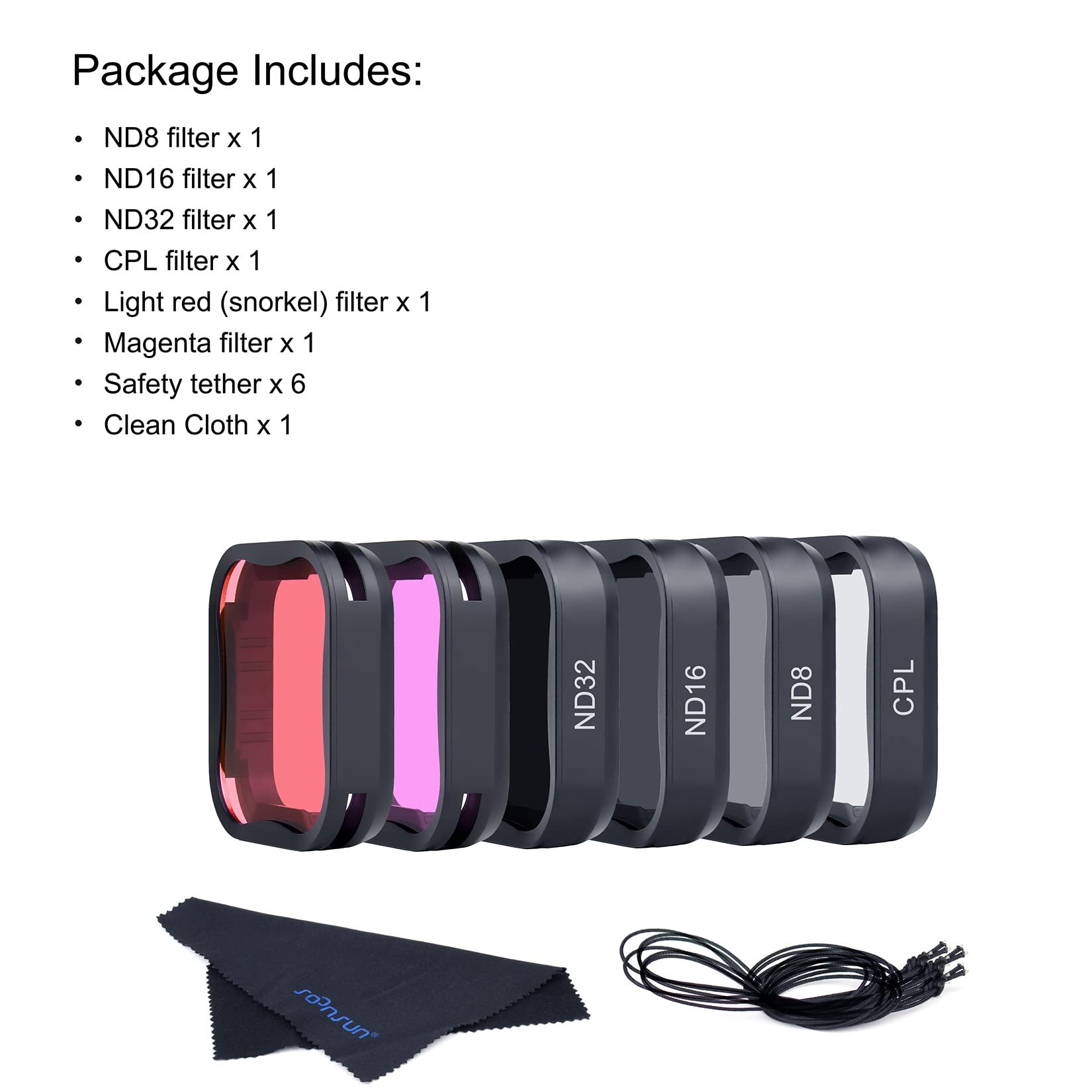 Amazon.com : SOONSUN 6-Pack Lens Filter for GoPro Hero 7 6 5